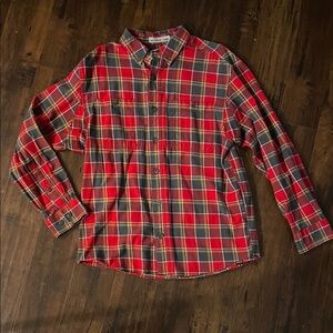 Red Plaid Men's Shirt